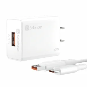Kit de cargador rápido de 12 W con cable USB-A a USB-C de 1m