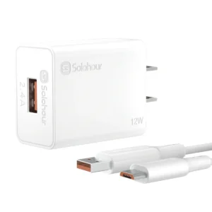 Kit de cargador rápido de 12 W con cable USB Micro-B de 1m