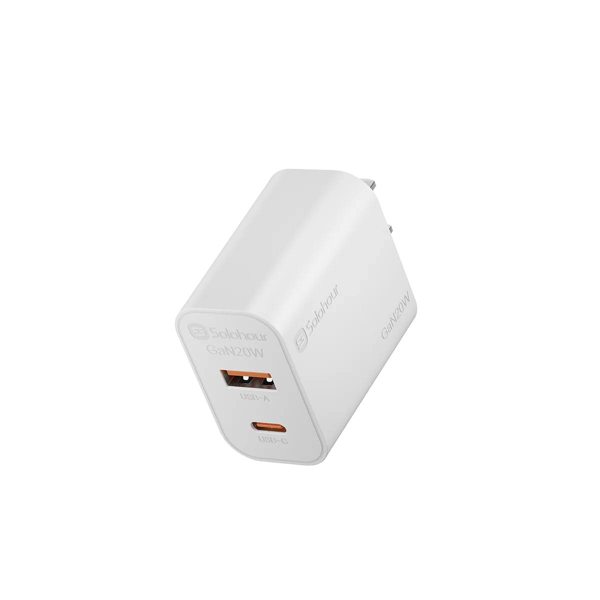 Cargador rápido GaN de 20 W (2 puertos | USB C + USB A) - Imagen 2