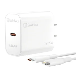 Kit de cargador rápido GaN de 20 W con cable USB-C a USB-L de 1 m (1 puerto | USB-C)
