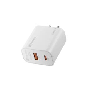 Cargador rápido GaN de 20 W (2 puertos | USB C + USB A)