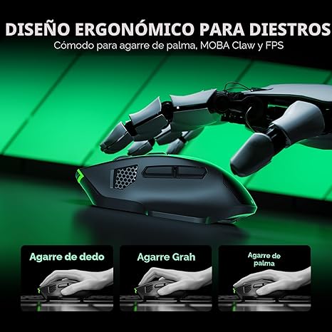 Ratón Gaming Black Shark con Iluminación Fría y Cálida - Imagen 6