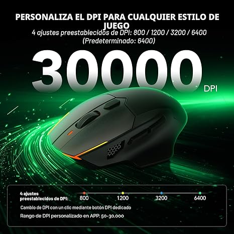 Ratón Gaming Black Shark con Iluminación Fría y Cálida - Imagen 4
