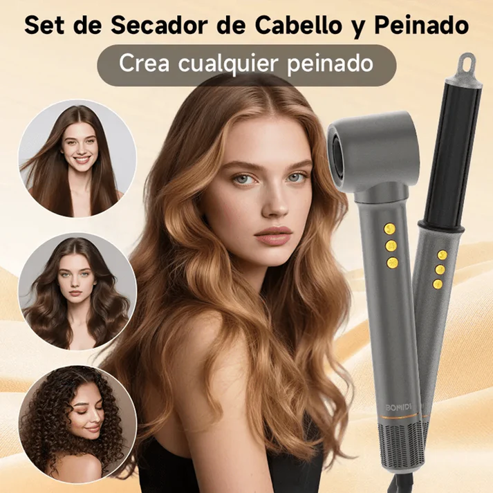 Kit Secadora de Cabello Profesional 7 en 1 con Accesorios – HD07 - Imagen 5