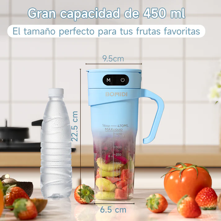 Licuadora portátil Bomidi JB01 Azul Tipo-C - Imagen 4
