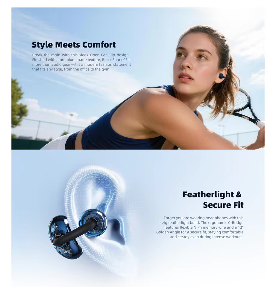 Auriculares Bluetooth de Clip Black Shark C3 - Imagen 4