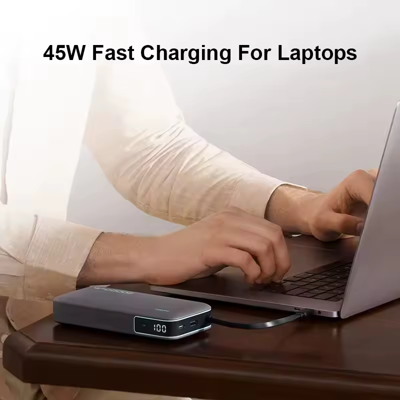 Power Bank CUKTECH 55W con Cable Integrado - Imagen 2