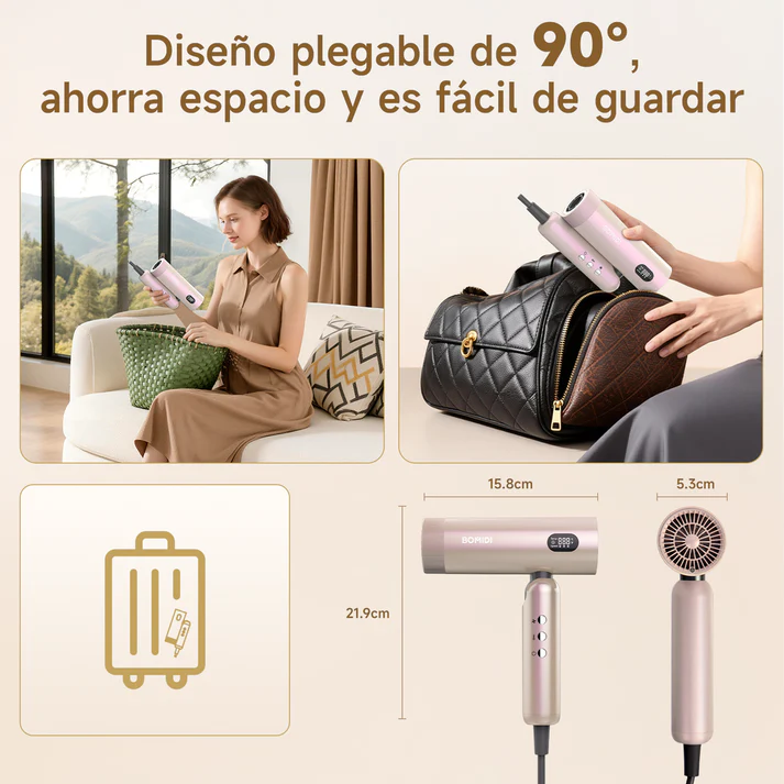 Secadora de Cabello Plegable Bomidi HD08 - Imagen 7